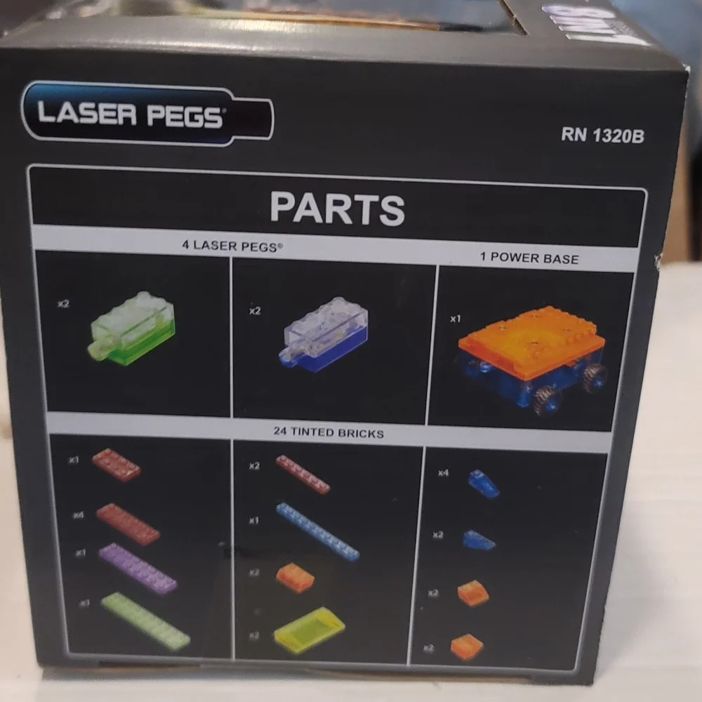 NIB Laser Pegs 8-in-1 Car Runner Lighted the Ultimate Construction Toy Kids